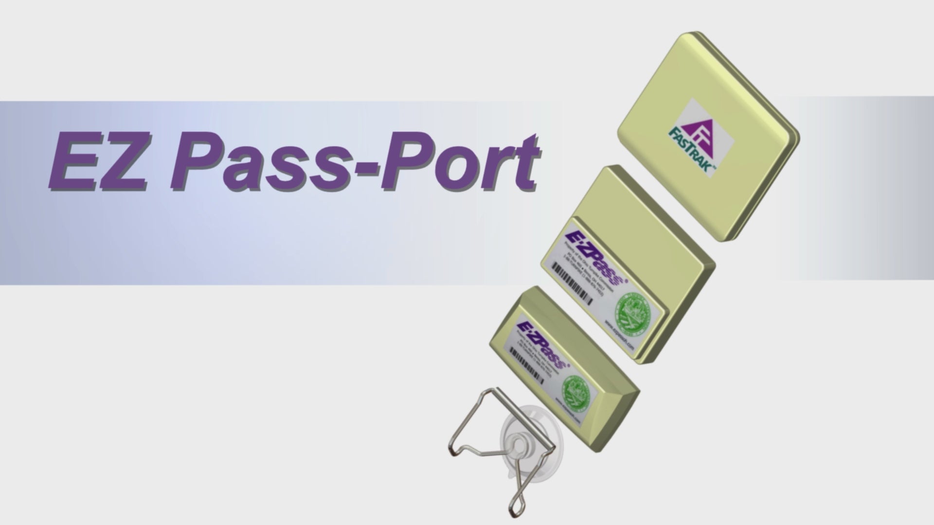 EZ Pass-Port™- UNBREAKABLE Toll Pass Holder for E-ZPass, I Pass